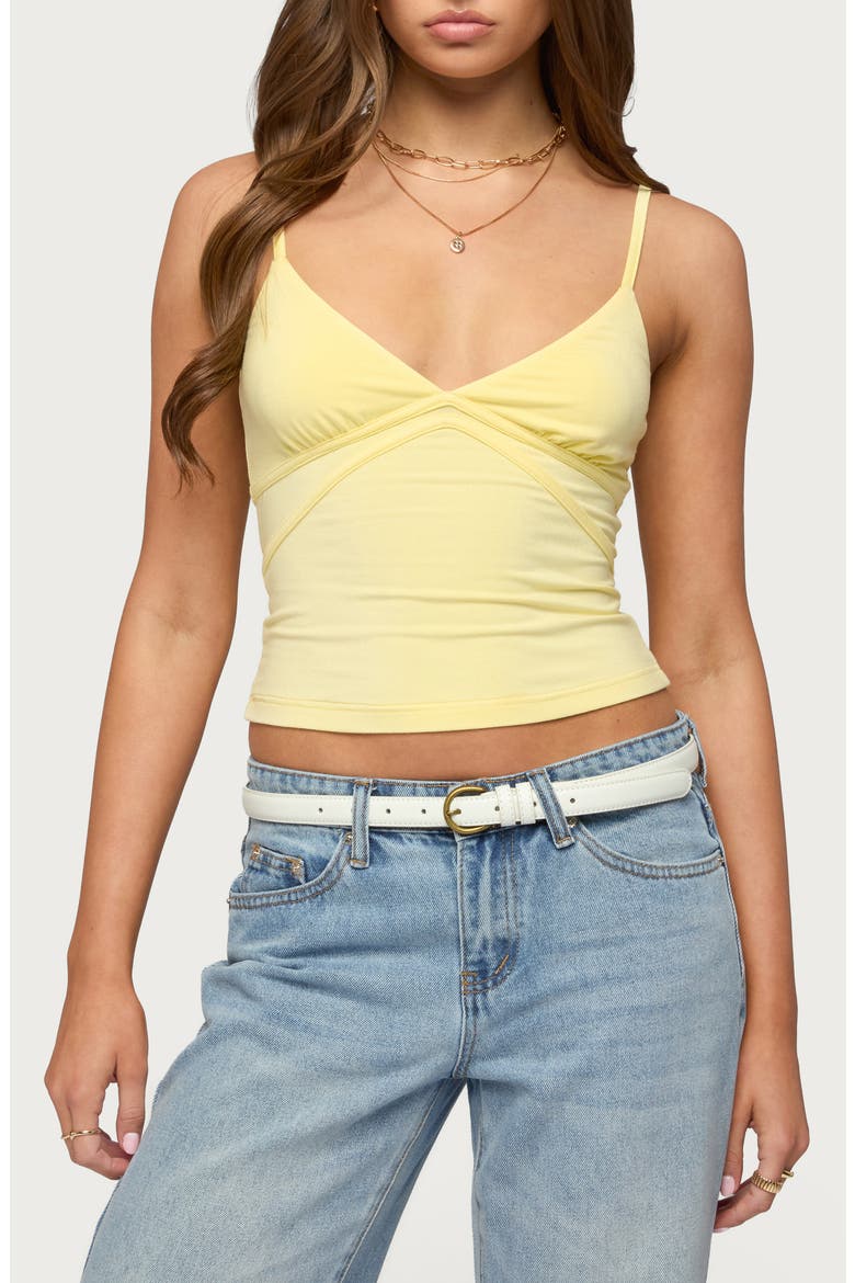 Evianna Double Tie Back Camisole, Main, color, YELLOW