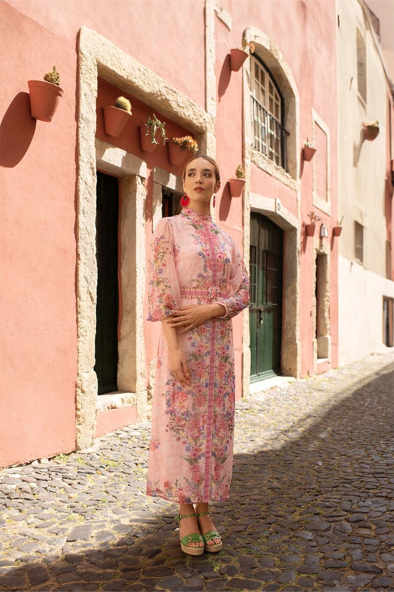 Pink Rose Dress, Alternate, color, Pink