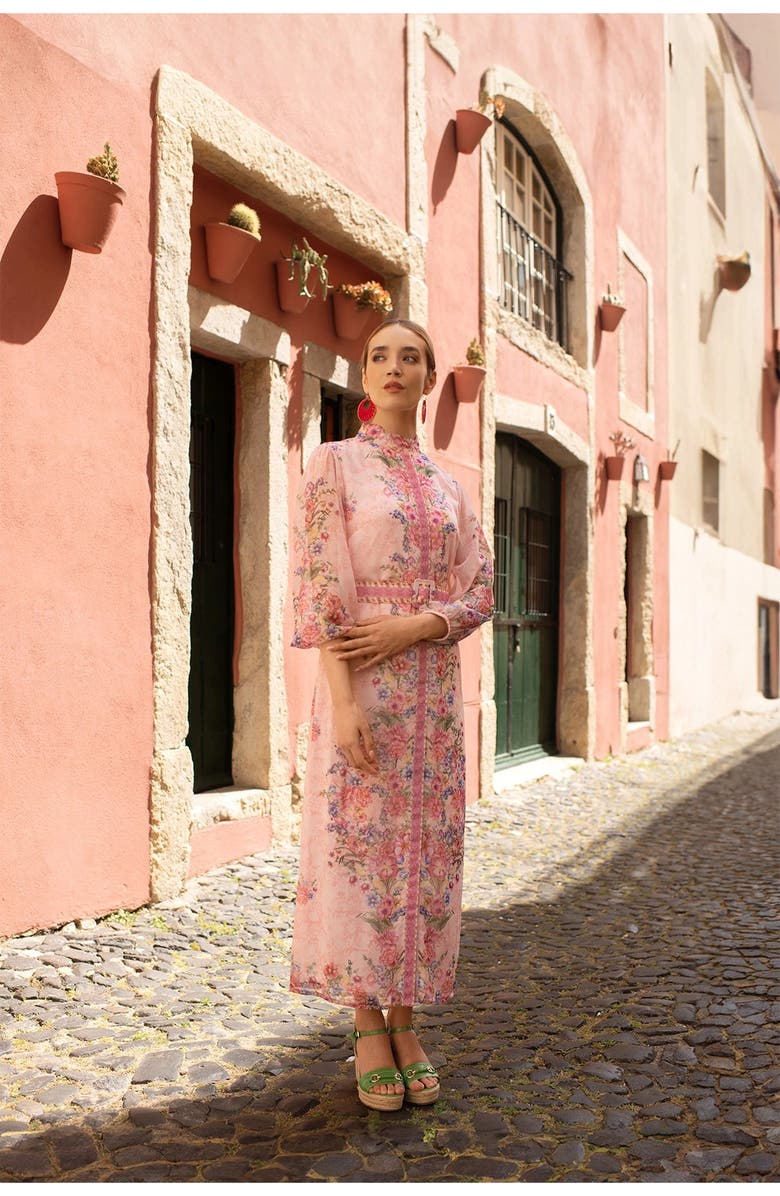 RAISHMA Pink Rose Dress, Alternate, color, Pink