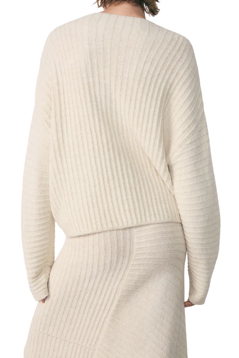 Oversize Rib Sweater, Alternate, color, ECRU