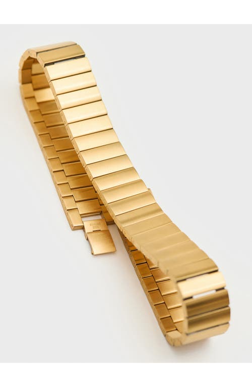 Mango Rectangular Link Choker Necklace In Gold