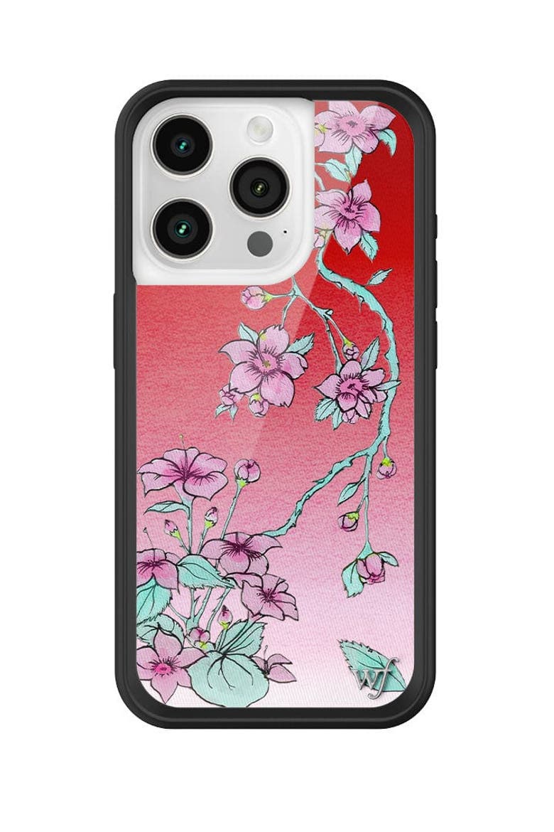 Serena Floral iPhone Case, Alternate, color, Red
