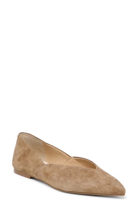 Gema Genuine Calf Hair Pointed Toe Flat
