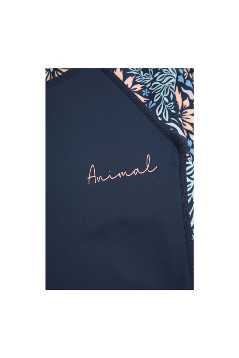 Lillie Floral Rash Guard, Alternate, color, Navy