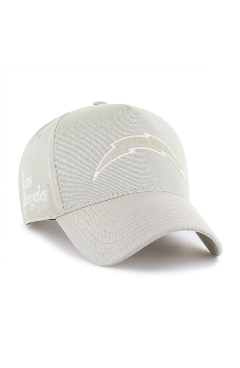 '47 Men's '47 Cream Los Angeles Chargers Foundation Offside Adjustable Hat, Main, color, 