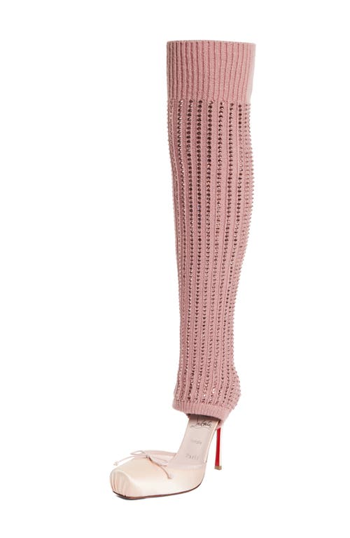 Christian Louboutin Cassia Annmac Leg Warmer Hybrid Pump In Multi