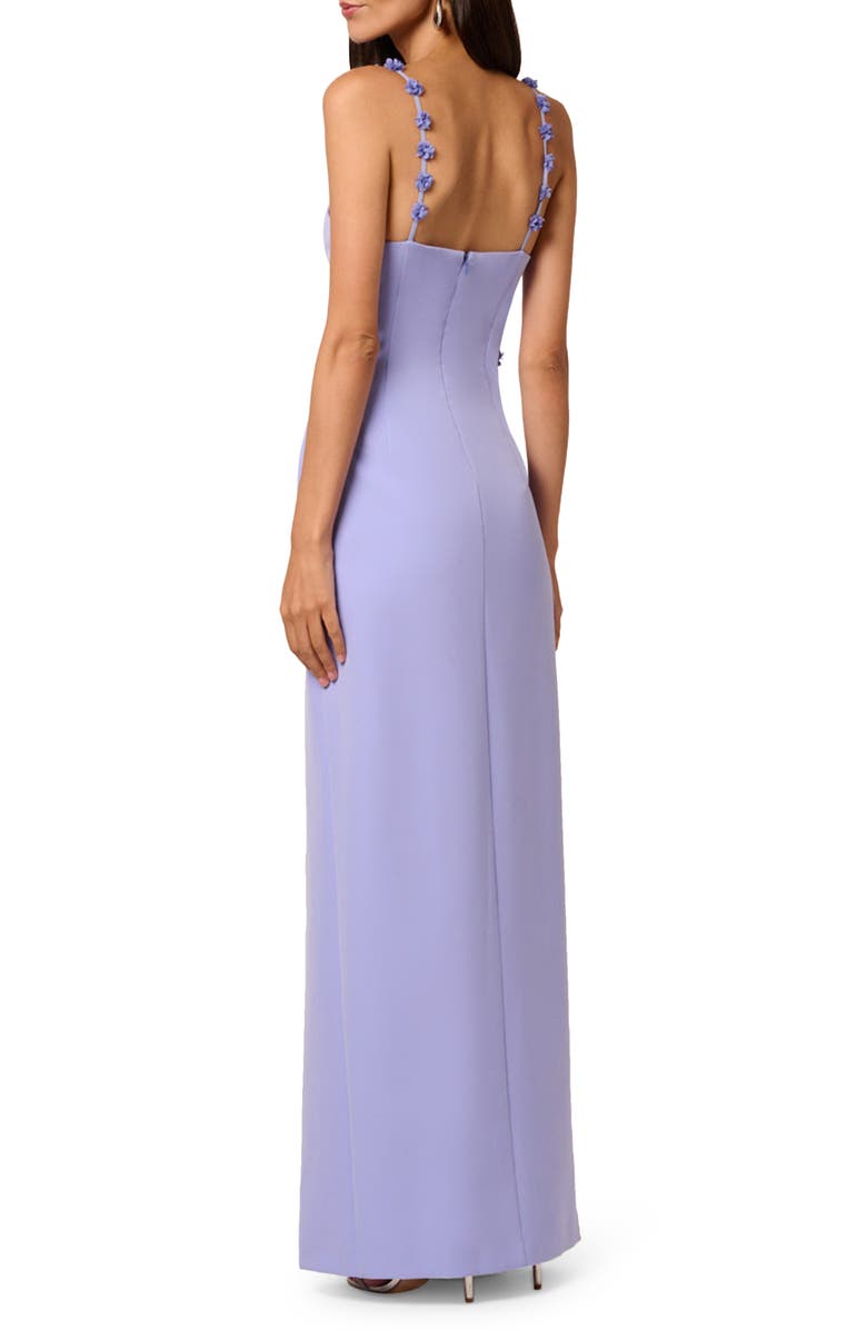 LIV FOSTER Emma Floral Strap Crepe Gown, Alternate, color, 