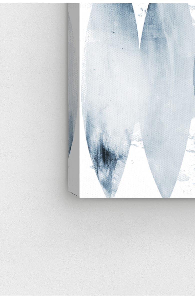 Oliver Gal Paradise Found Muted Blue Wide Canvas Art - 24"x60", Alternate, color,