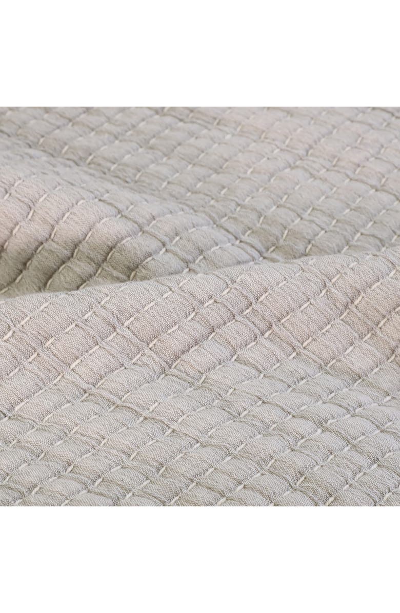 Pom Pom at Home Vancouver Cotton Gauze Coverlet, Alternate, color, Grey