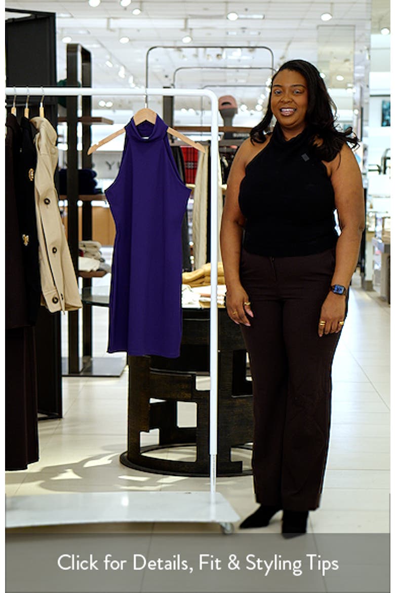 Sleeveless Mock Neck Knit Minidress video