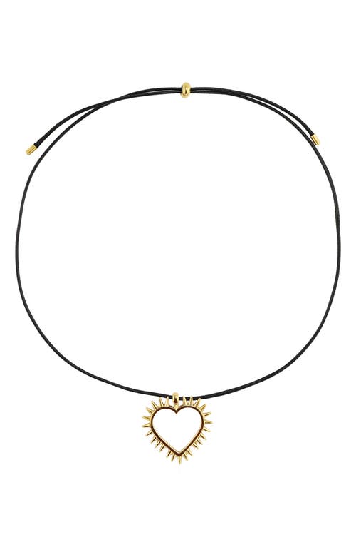 Rebl Gender Inclusive Spike Heart Pendant Necklace