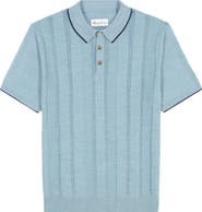 Robert Graham Edvan Merino Wool Blend Polo Sweater