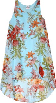 Mia Belle Girls Girls Paradise Dreams Sleeveless Hi-Lo Dress