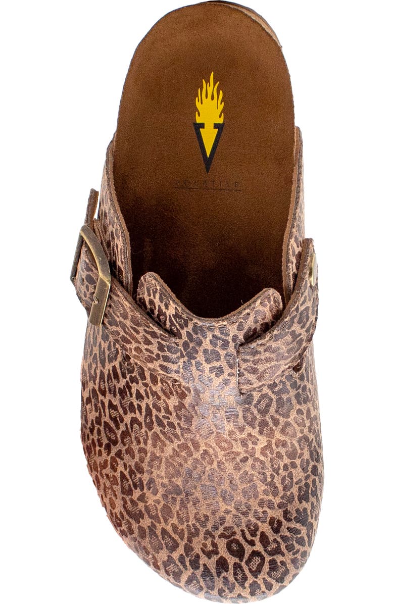 Volatile Pumpkin Clog, Alternate, color, Leopard