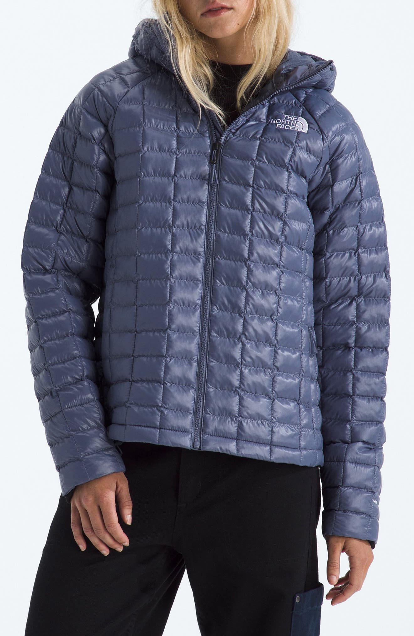 The North Face Thermoball Hooded Jacket In Blue