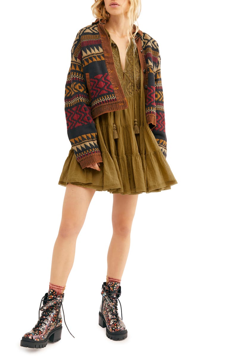 Free People Endless Summer by Free People Something Special Long Sleeve Minidress, Main, color,