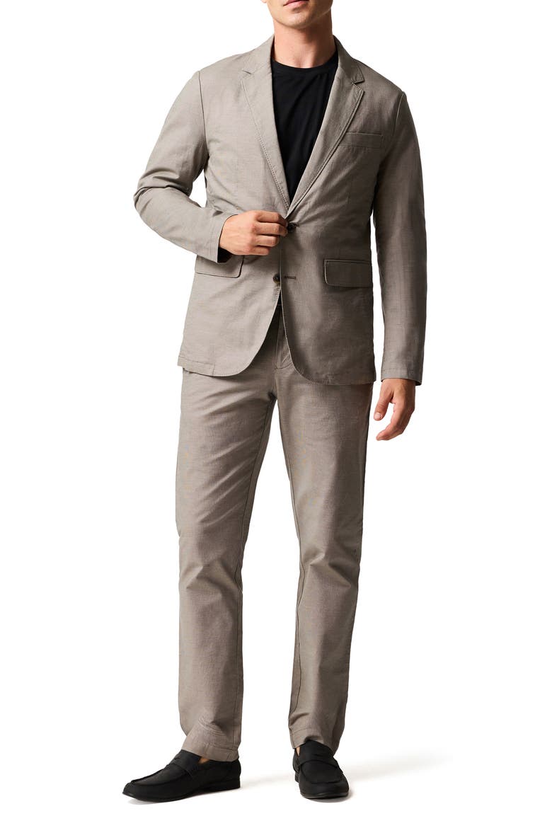 Gunn Stretch Cotton Suit Jacket, Alternate, color, LATTE