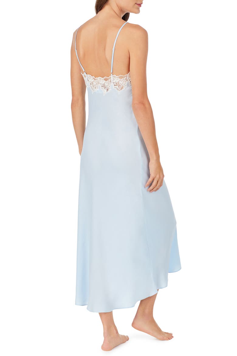 Ballet Satin Nightgown, Alternate, color, BLUE