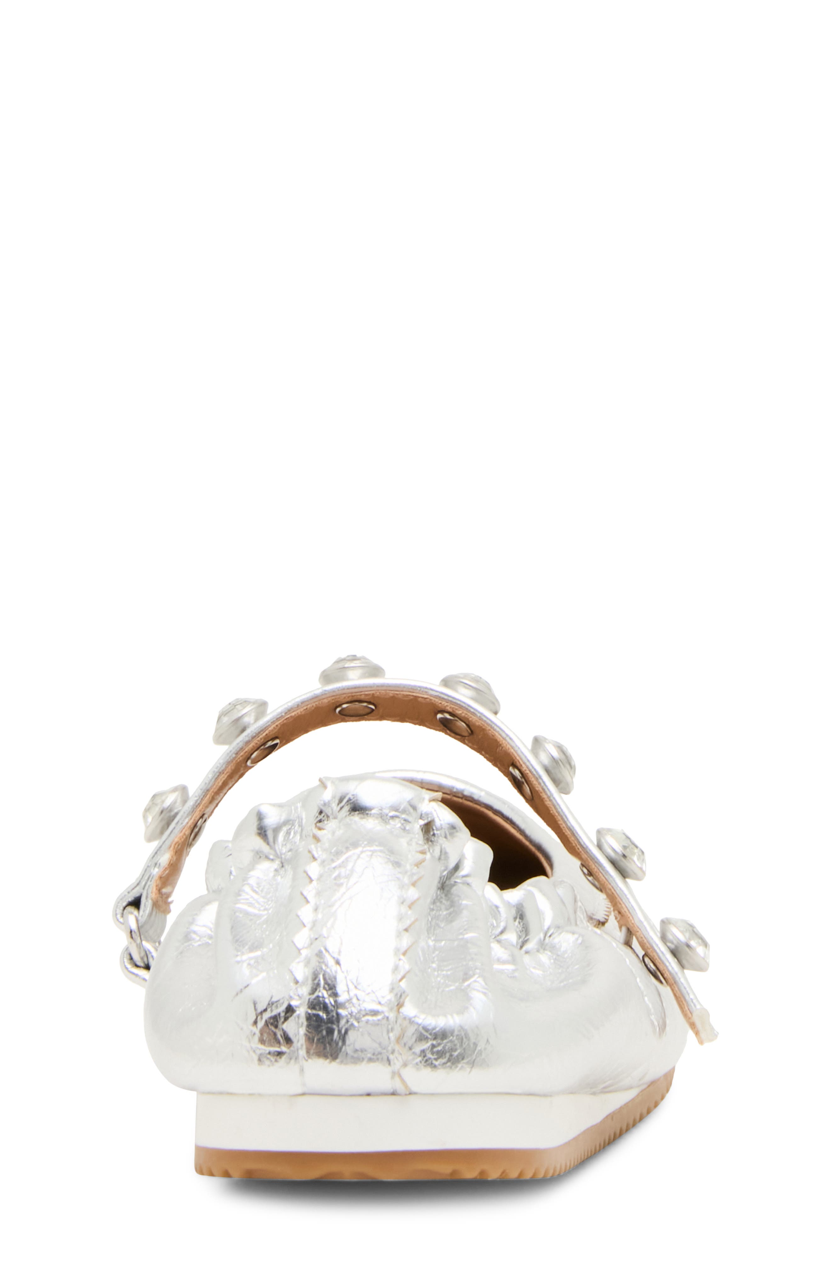 Kids' JAnaya Flat, Alternate, color, SILVER