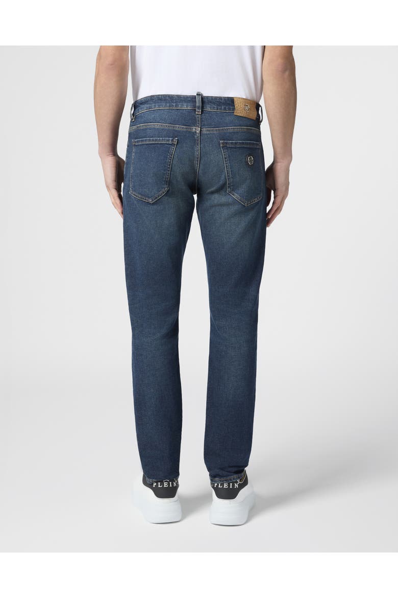 Super Straight Cut Jeans Basic Cocco Label Men, Alternate, color, texasblue