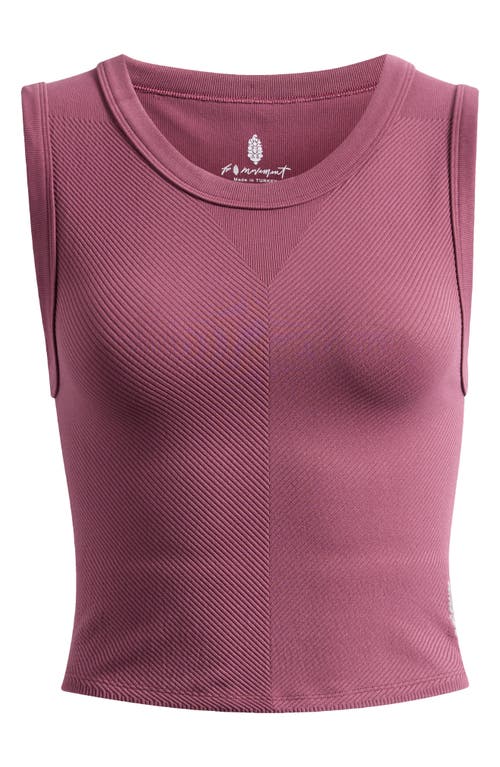 Shop Free People Fp Movement Free Throw Crop Muscle Tank Top In Clove