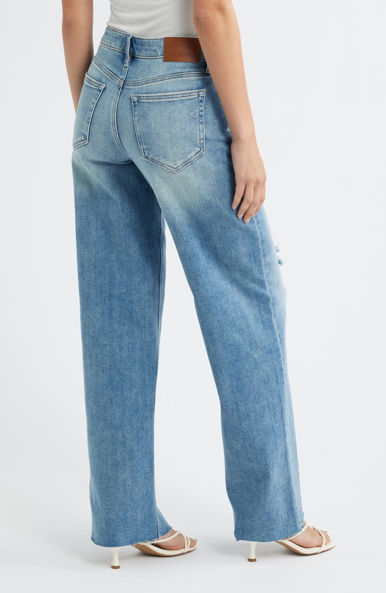 HIDDEN JEANS Wide Leg Dad Jeans, Alternate, color, Medium Wash