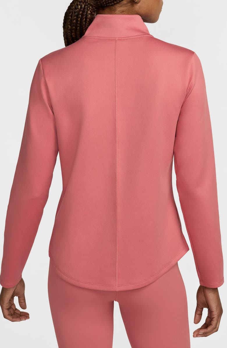Nike Therma-FIT One Long Sleeve Half Zip Pullover, Alternate, color, Pink/ White