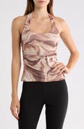 AFRM Madeline Scoop Neck Halter Top