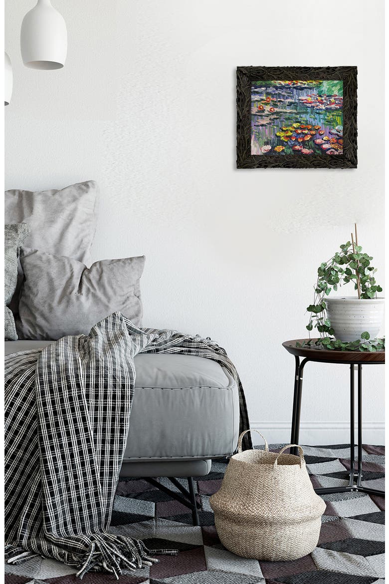 Water Lilies (Pink) by Claude Monet Canvas Wall Art, Alternate, color, MULTI