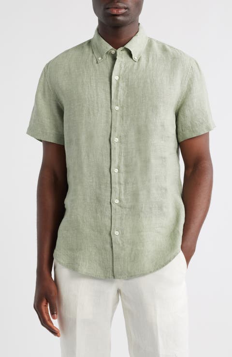 Riviera Slim Fit Linen Button-Down Shirt