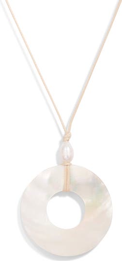 Monaco Circle Pendant Necklace