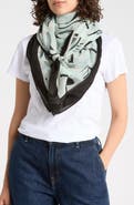 KARL LAGERFELD PARIS Art Deco Square Scarf