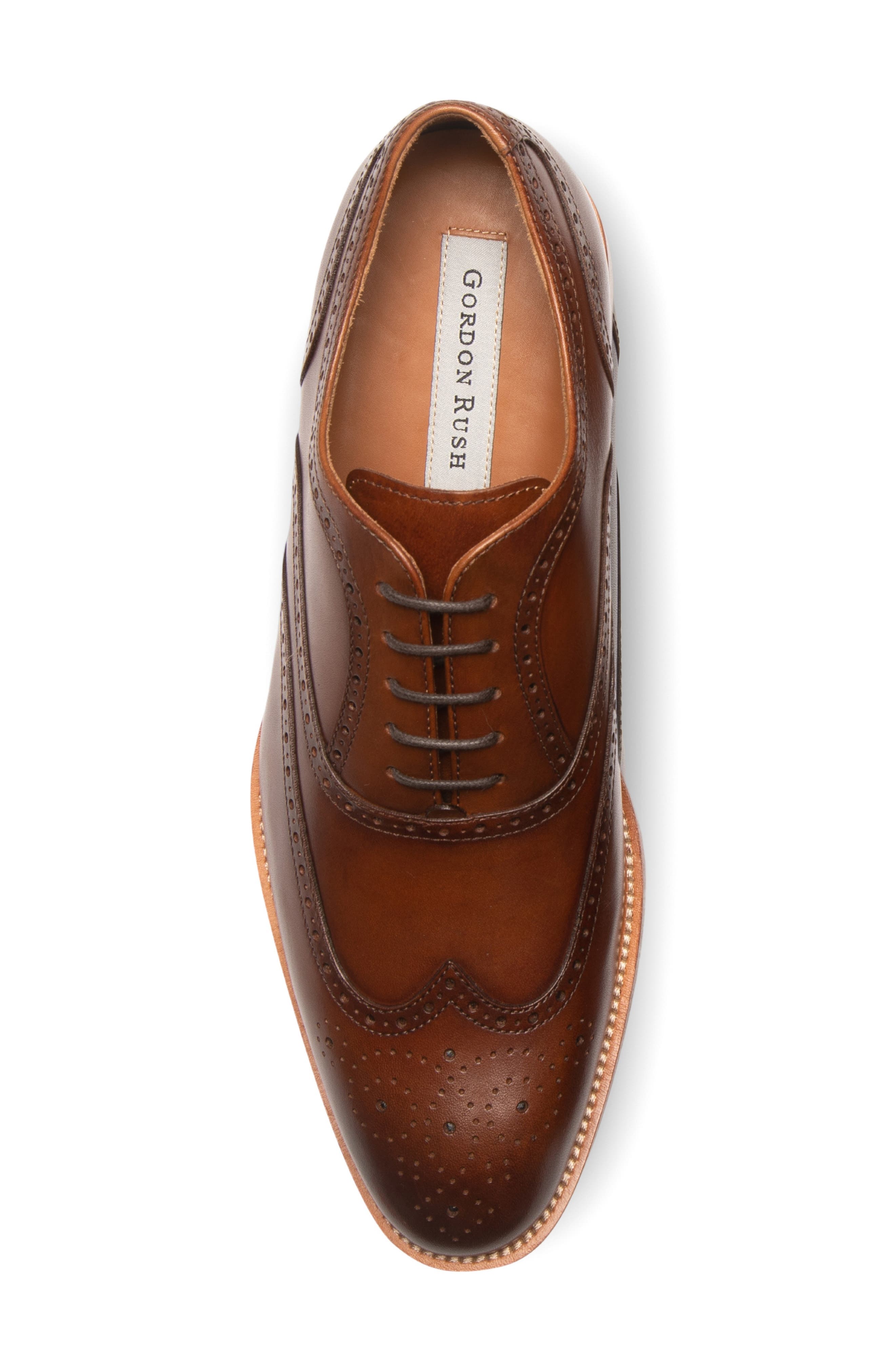 Gordon Rush Victor Wingtip, Alternate, color, Cognac