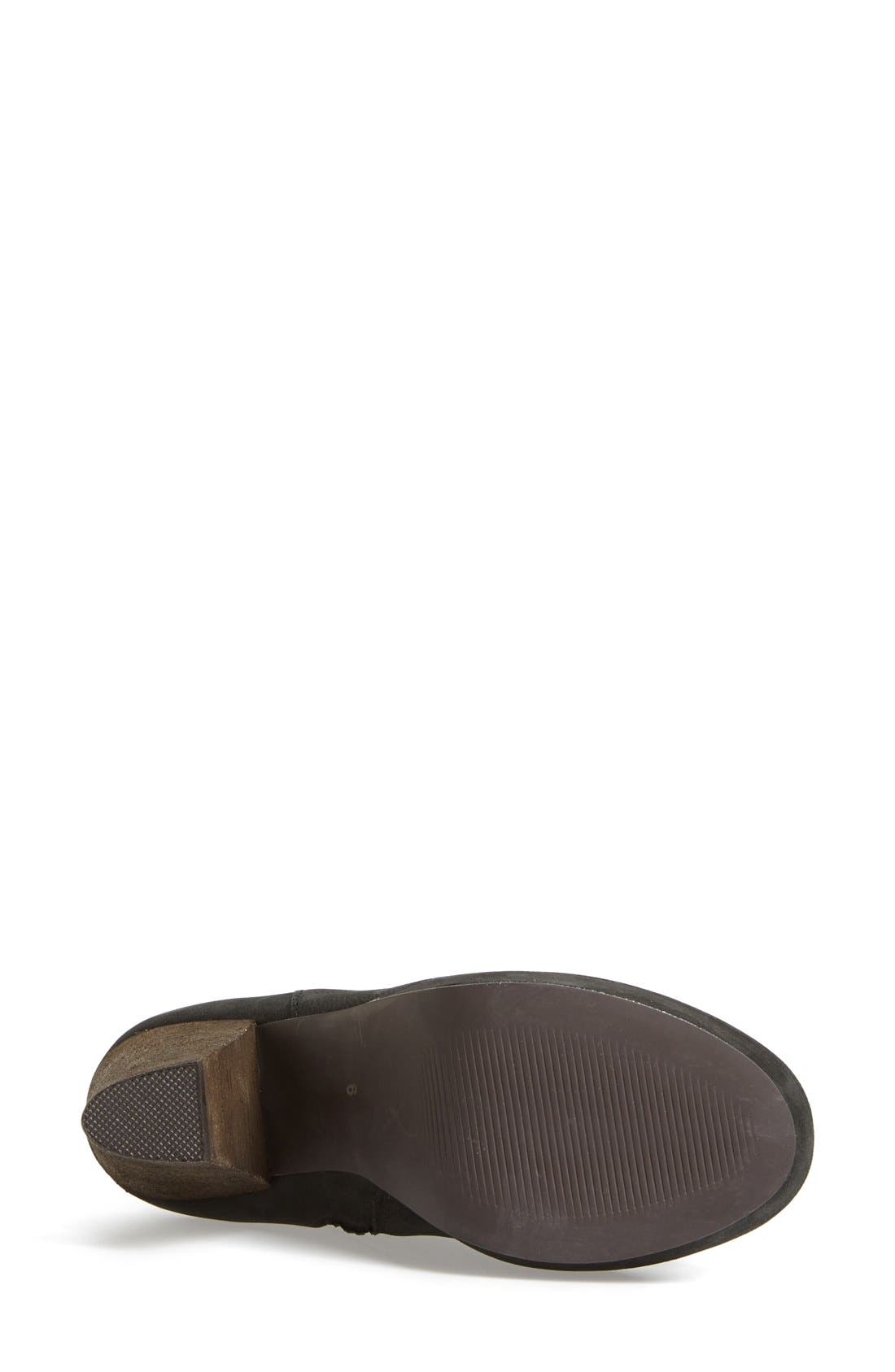 'Rackey' Leather Platform Boot, Alternate, color, BLACK LEATHER