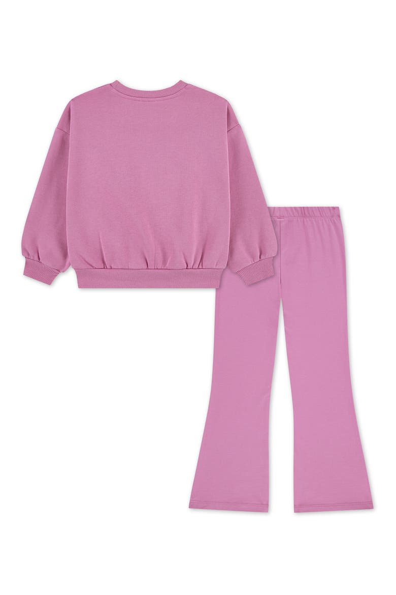 Kids' Cotton Blend Graphic Sweatshirt & Sweatpants Set, Alternate, color, MAGIC FLAMINGO
