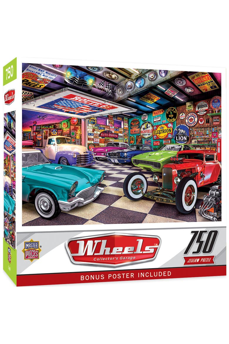 Collector's Garage 750 Piece Puzzle, Main, color, Multicolor