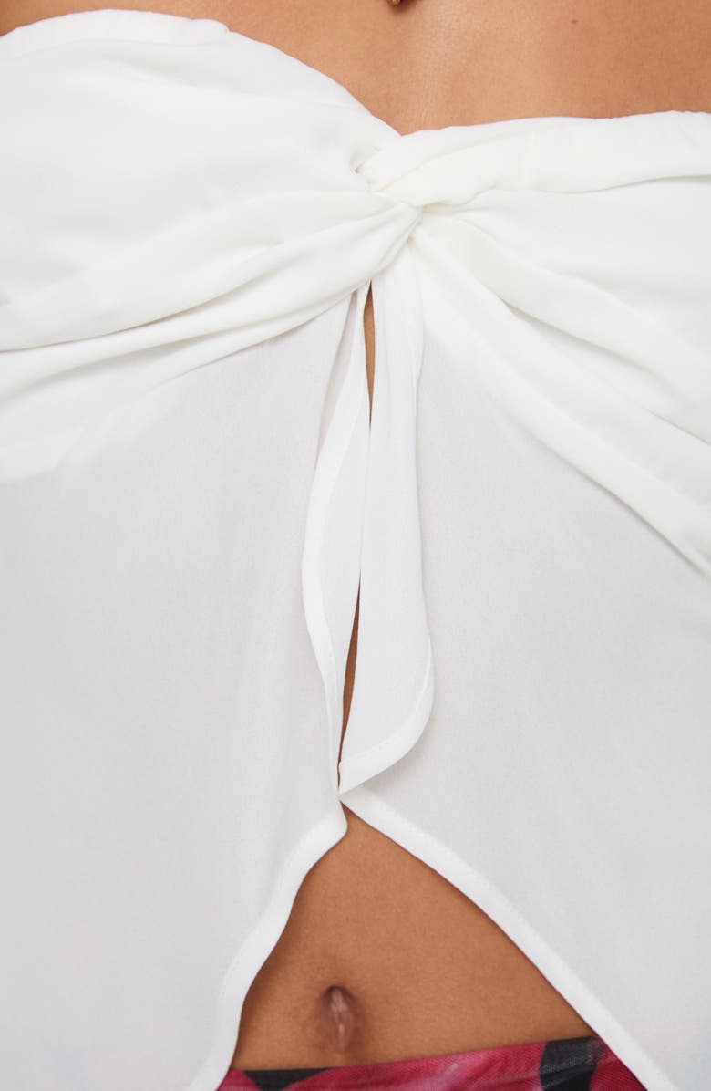 Princess Polly Coleson Twist Split Front Strapless Top, Alternate, color,