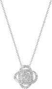 EFFY Sterling Silver Diamond Knot Pendant Necklace