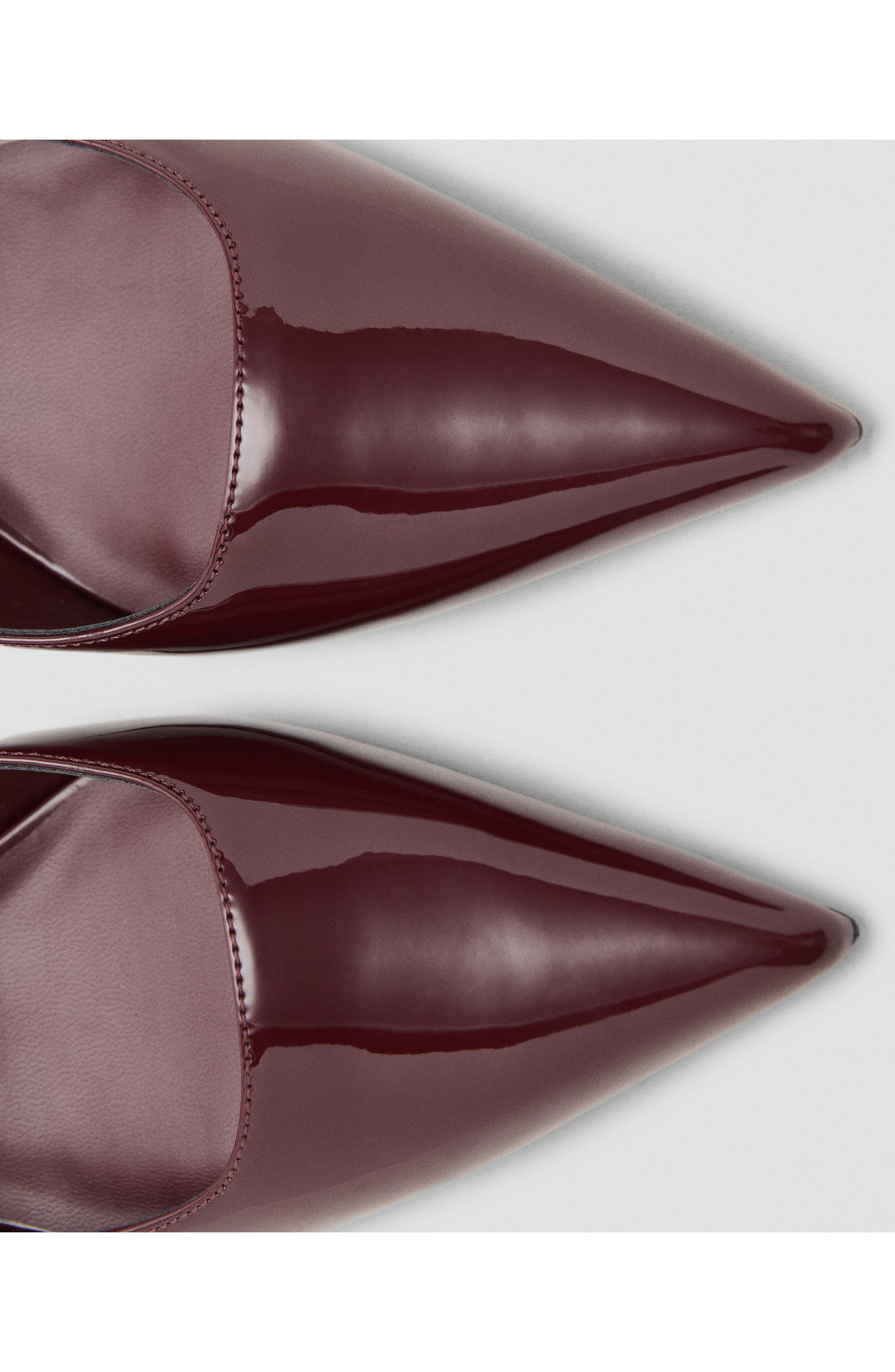 MANGO Mona Slingback Pump, Alternate, color, Burgundy