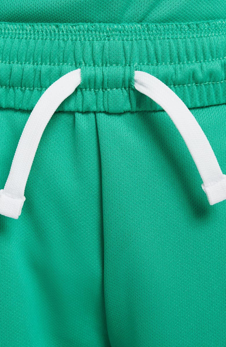 Nike Kids' Dri-FIT Mesh Athletic Shorts, Alternate, color, Stadium Green/ White/ White