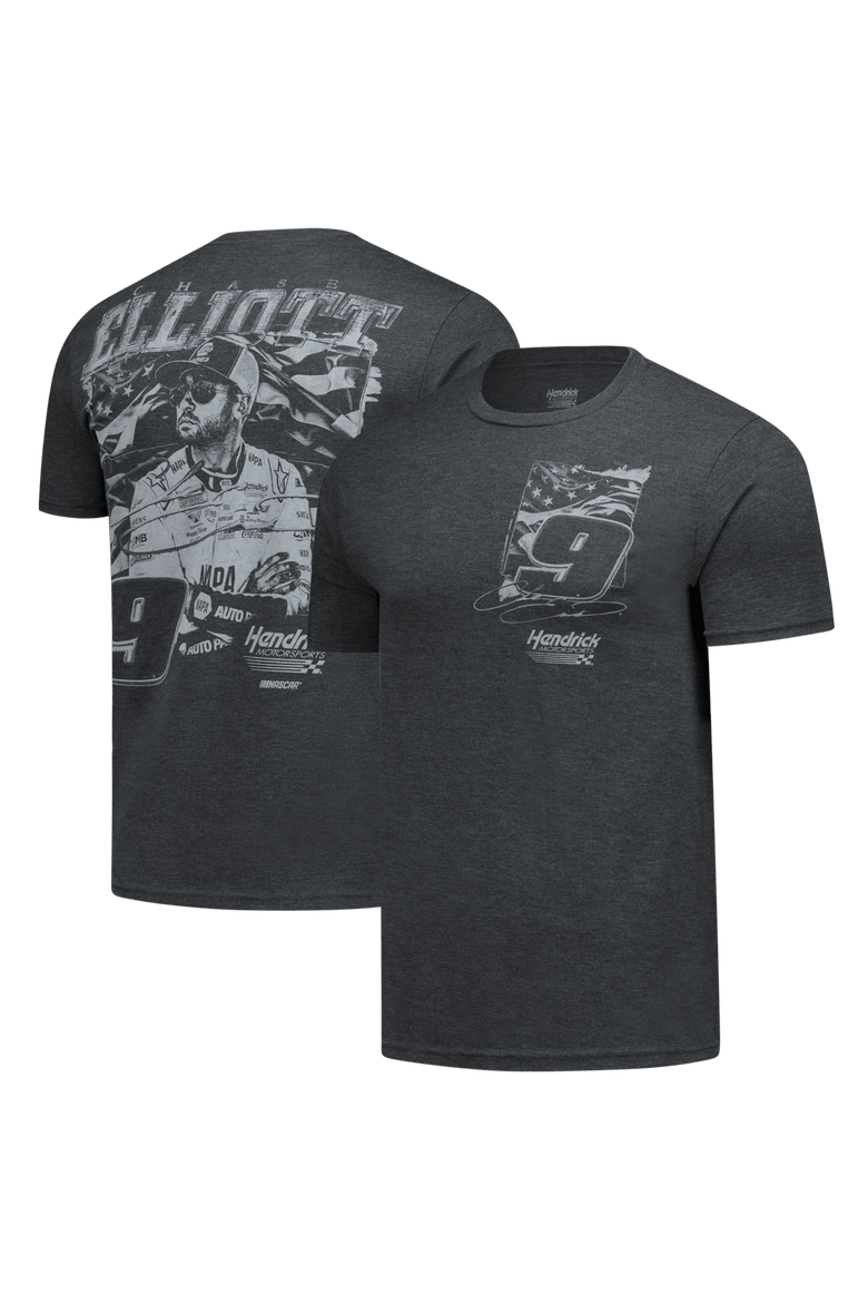 Men's Classic Ink Heather Gray Chase Elliott Lifestyle Tri-Blend T-Shirt, Main, color, Heather Gray
