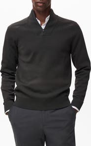 MANGO Thermoregulated Quarter Zip Sweater