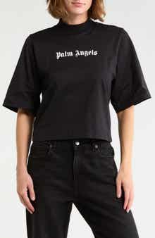 Palm Angels Logo Crop Graphic T-Shirt