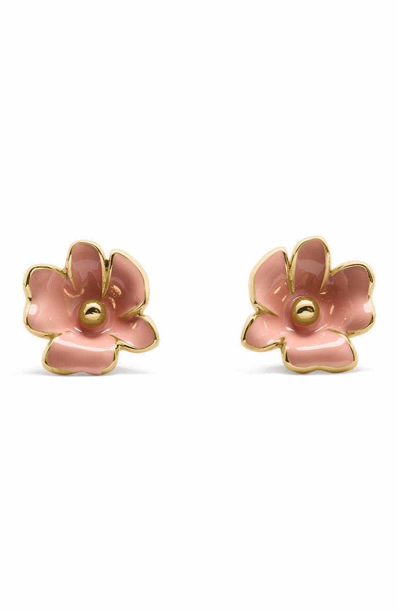 Kate Spade New York flower stud earrings, Main, color, Pink