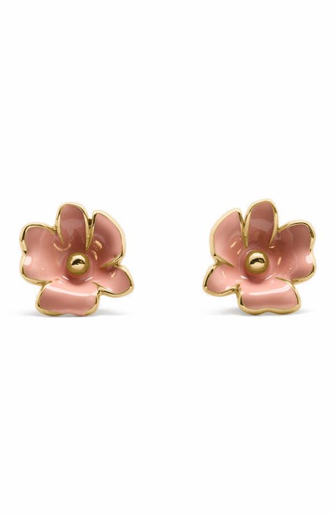 flower stud earrings