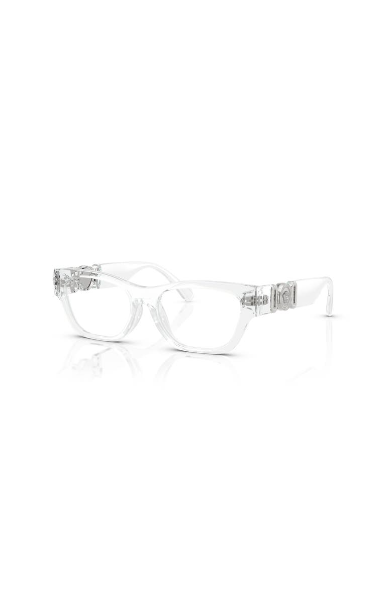Versace 46mm Round optical glasses, Main, color, Transparent