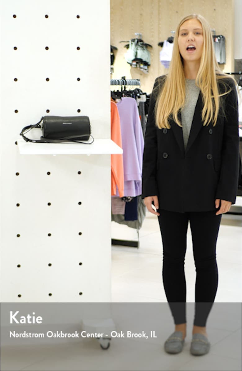 Leather Barrel Crossbody Bag, sales video thumbnail