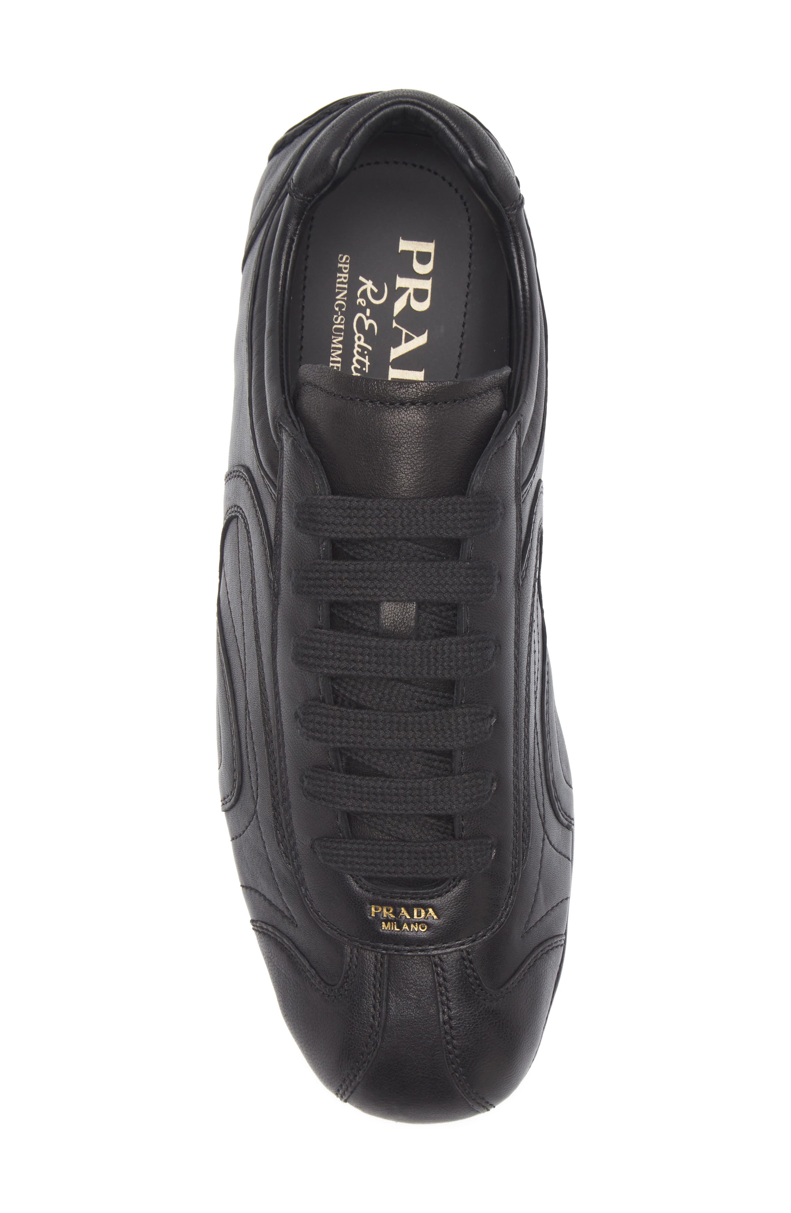 Prada Montecarlo Re-Edition Sneaker, Alternate, color, Nero