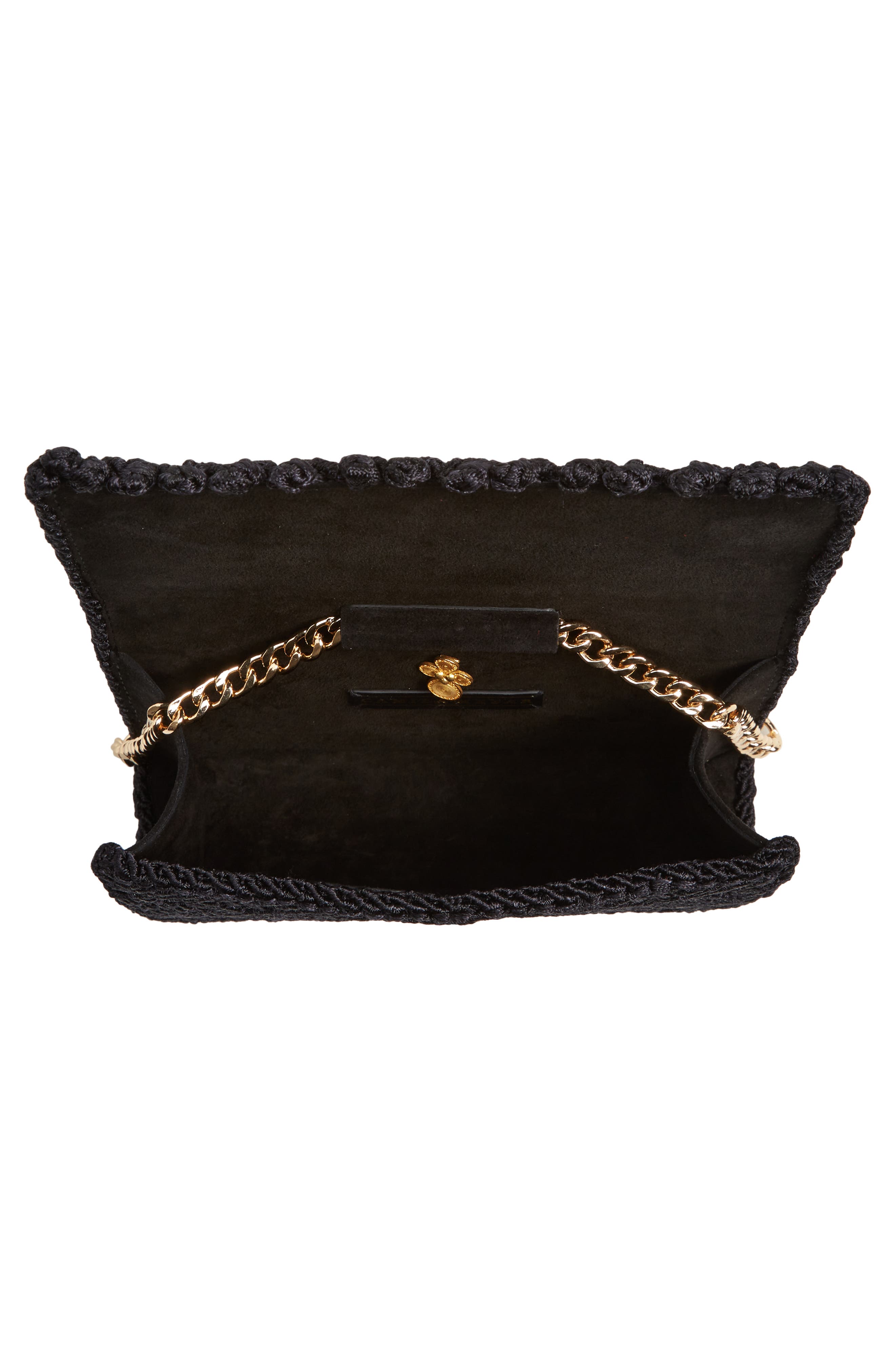 Mini Puerto Escondido Clutch, Alternate, color, BLACK