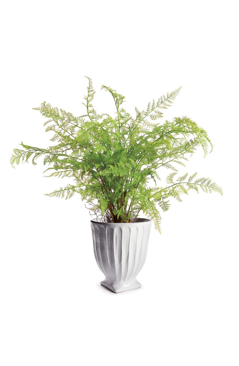 Napa Home & Garden Column Footed Urn 13", Alternate, color, White